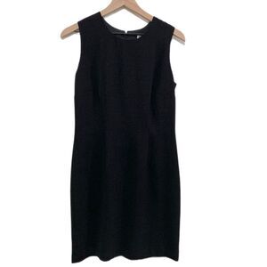 Huis Clos Collection Vintage Sheath Dress Women’s Black Sleeveless Scoop Neck.